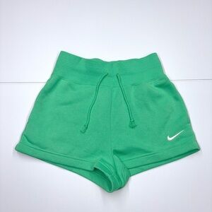 Nike Mint Green Fleece Lounge Shorts Women’s XS Drawstring
